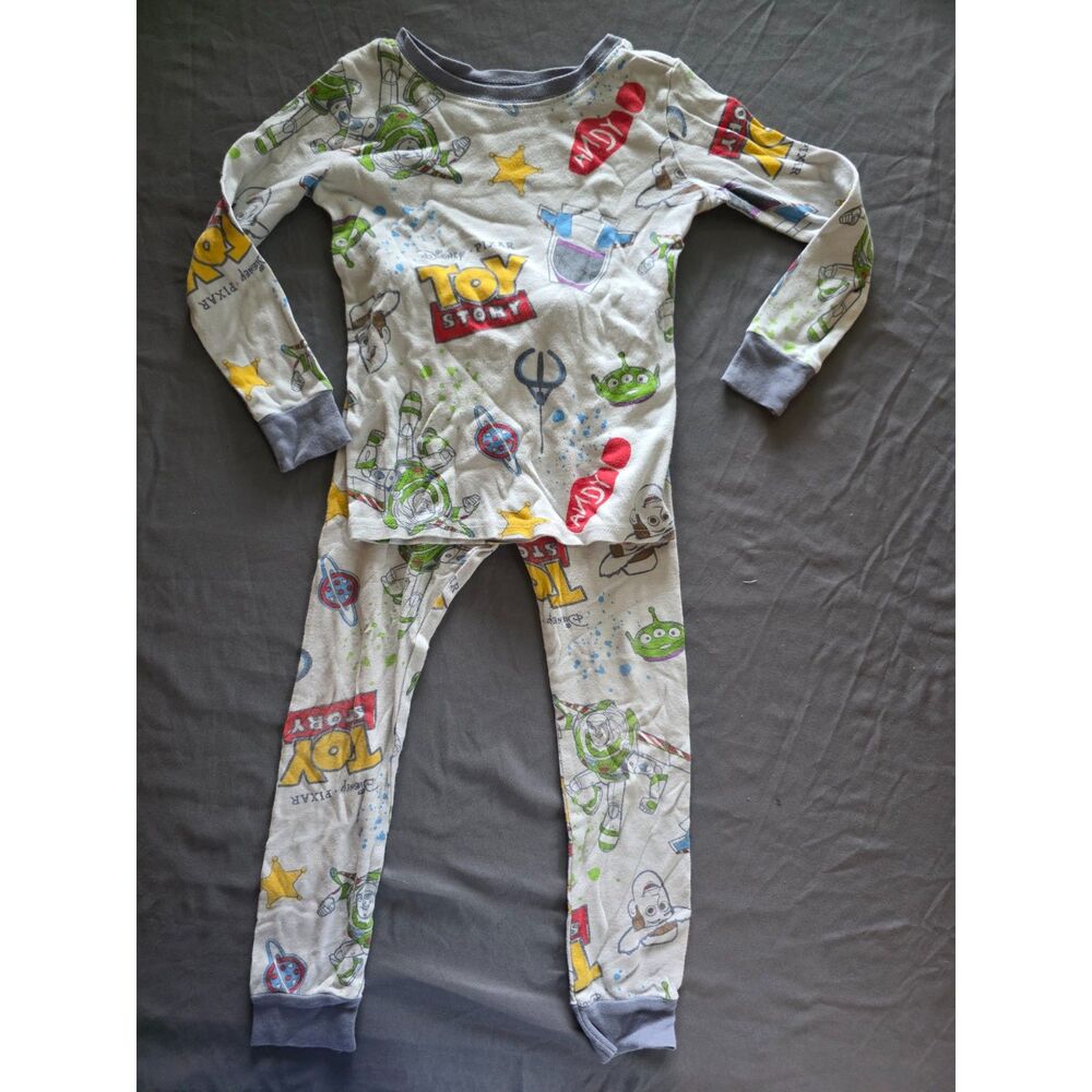 Disney Pixar Toy Story Buzz Lightyear Woody Cotton Pajamas Set 5T